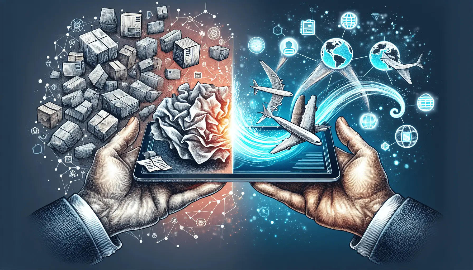 Illustration of electronic bill of lading