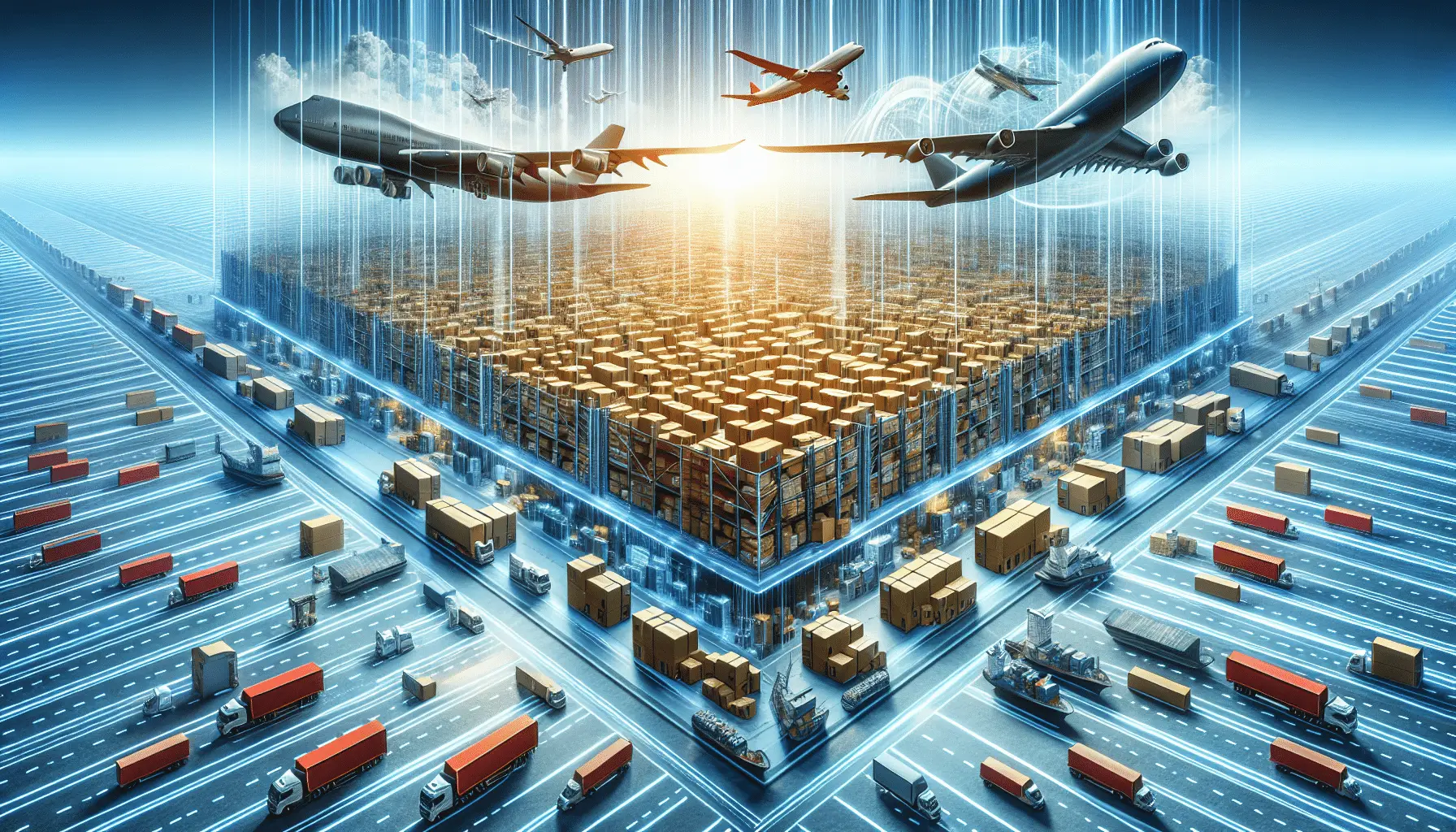 Illustration of combining parcel and freight strategies